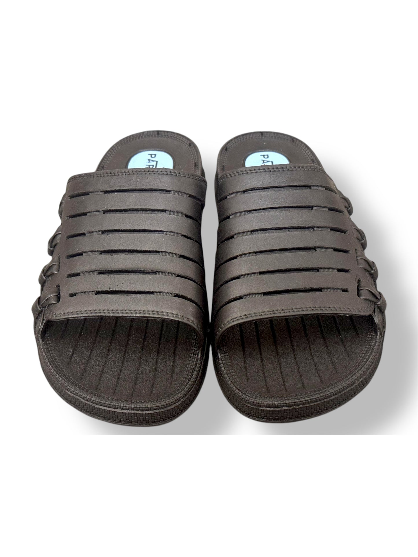 Stripped Rubber Sandals/Slippers Shoes - Waterproof - Soft And Comfortable - Beige Color - P506