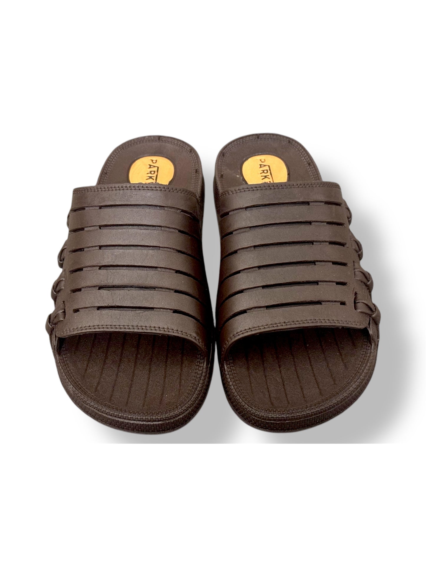 Stripped Rubber Sandals/Slippers Shoes - Waterproof - Soft And Comfortable - Beige Color - P506