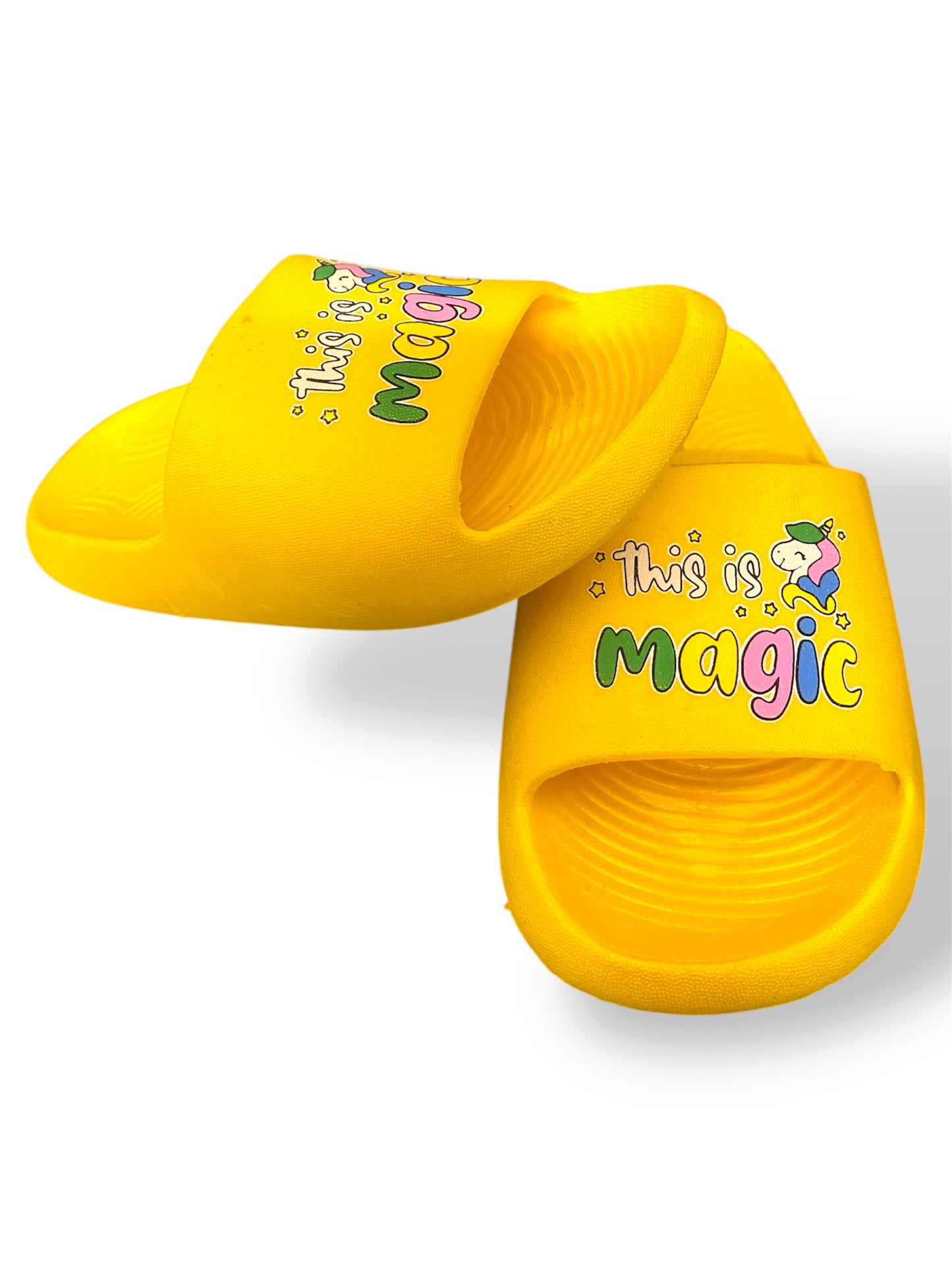 MAGIC Sandals/Slippers Shoes Kids - Waterproof - Soft And Comfortable - Yellow Color - P407C