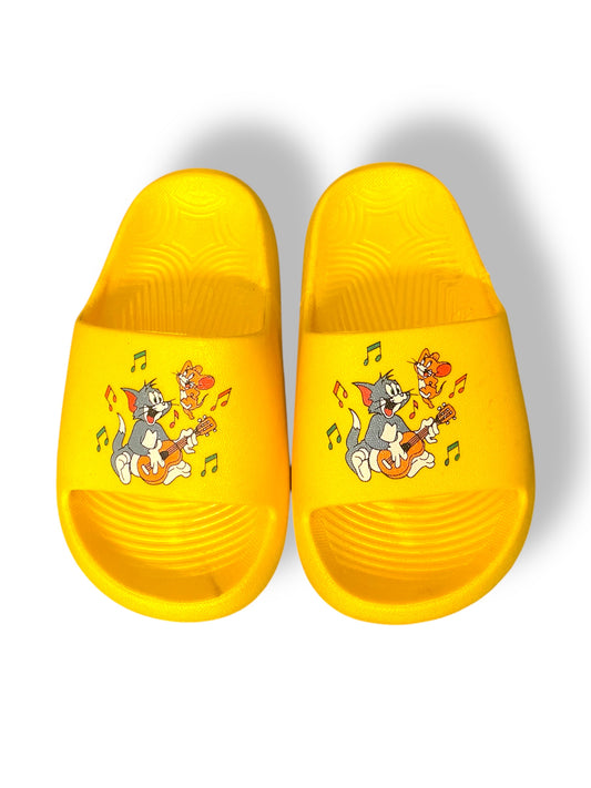 Tom & Jerry Sandals/Slippers Shoes Kids - Waterproof - Soft And Comfortable - Yellow Color - P407D