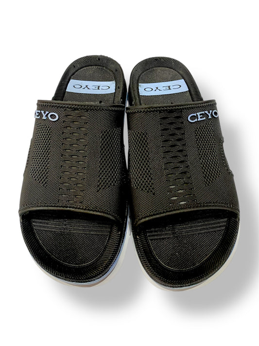 CEYO Rubber Sandals/Slippers Shoes - Waterproof - Soft And Comfortable - Black Color - P502