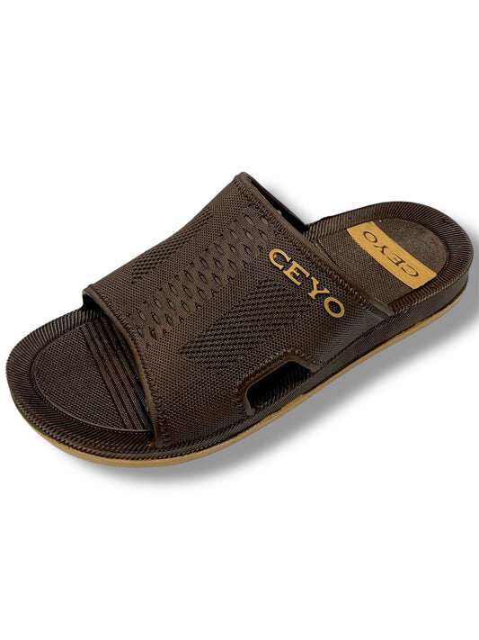 CEYO Rubber Sandals/Slippers Shoes - Waterproof - Soft And Comfortable - Brown Color - P502