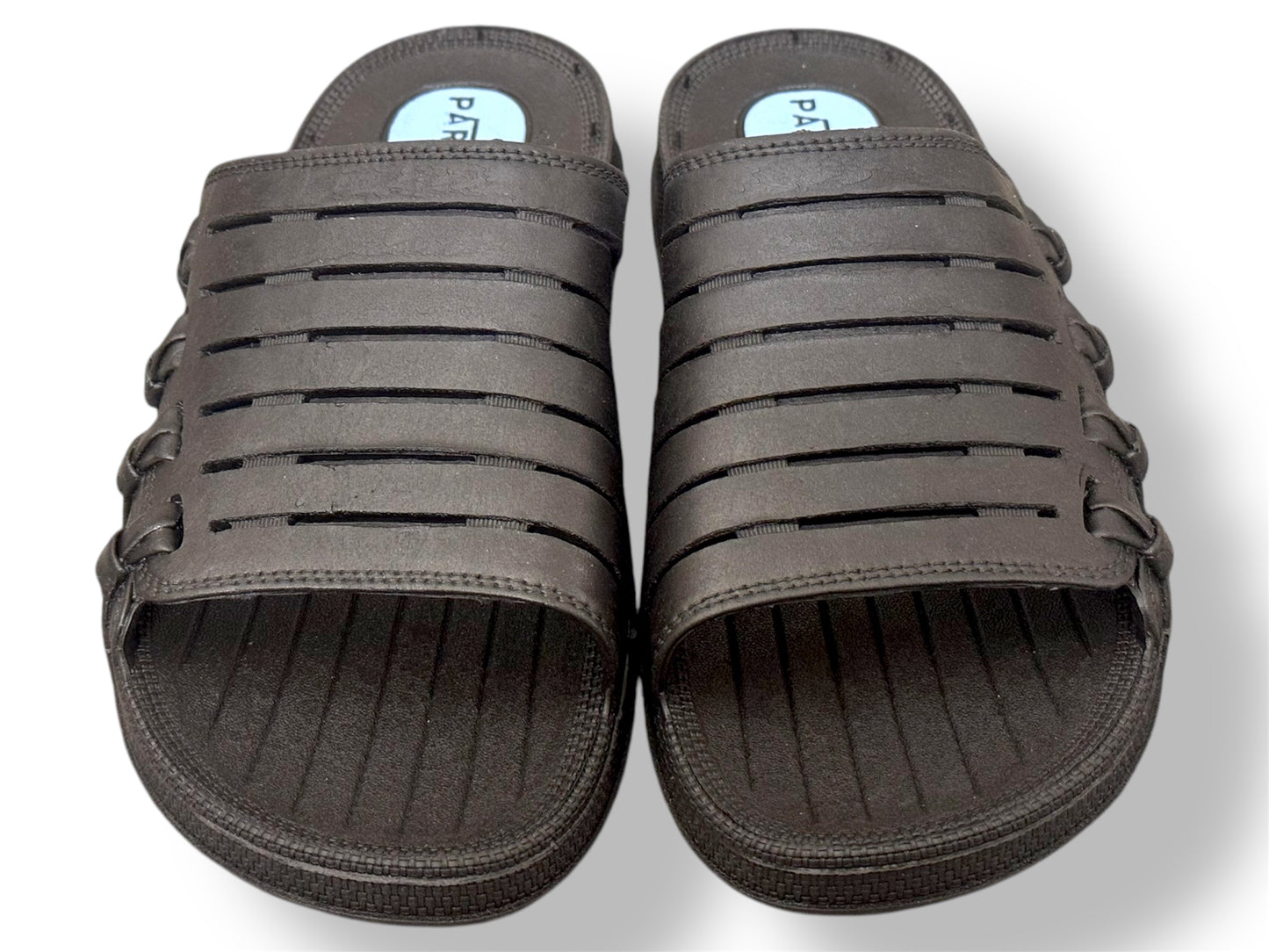 Stripped Rubber Sandals/Slippers Shoes - Waterproof - Soft And Comfortable - Beige Color - P506