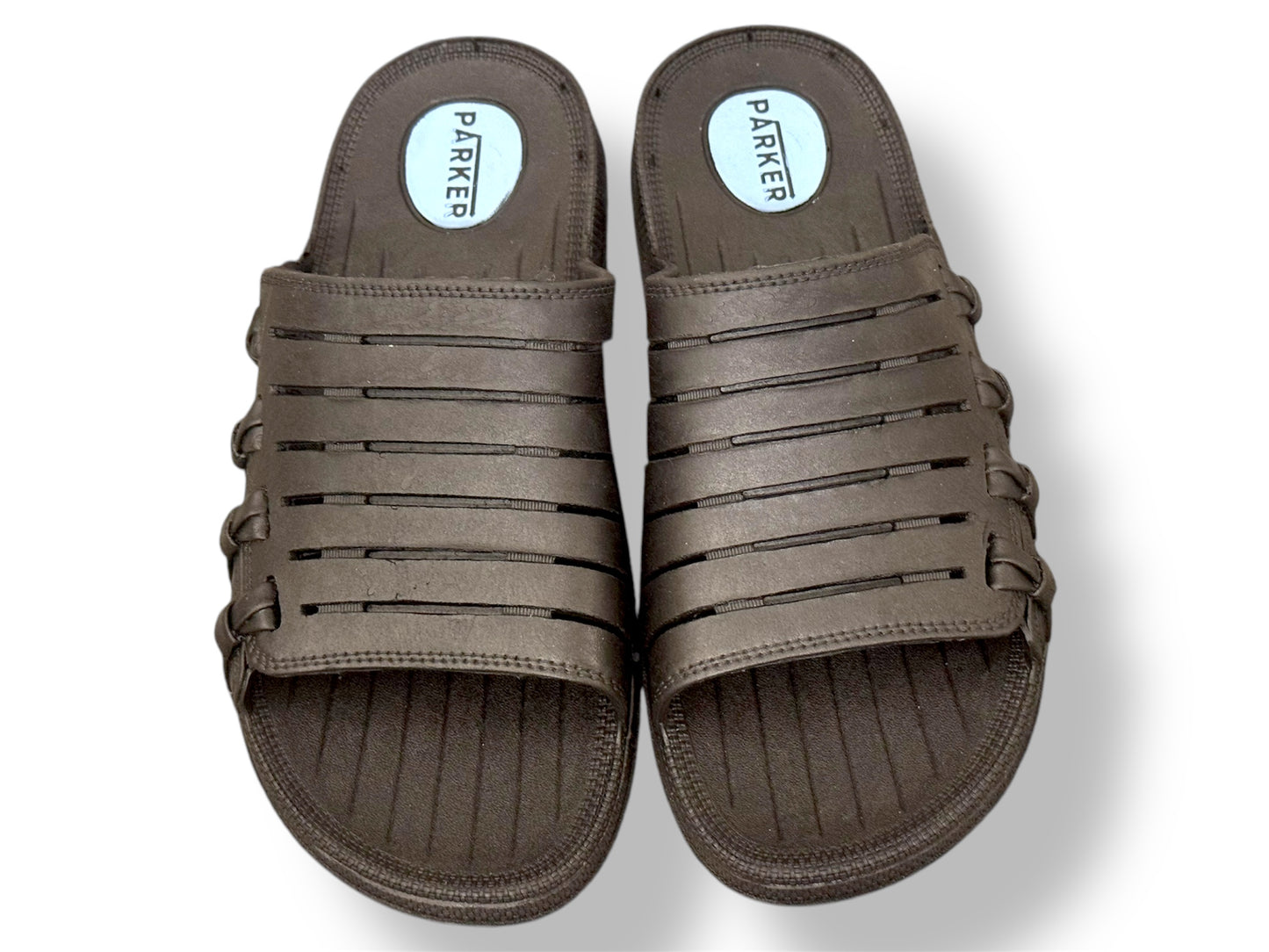 Stripped Rubber Sandals/Slippers Shoes - Waterproof - Soft And Comfortable - Black Color - P506