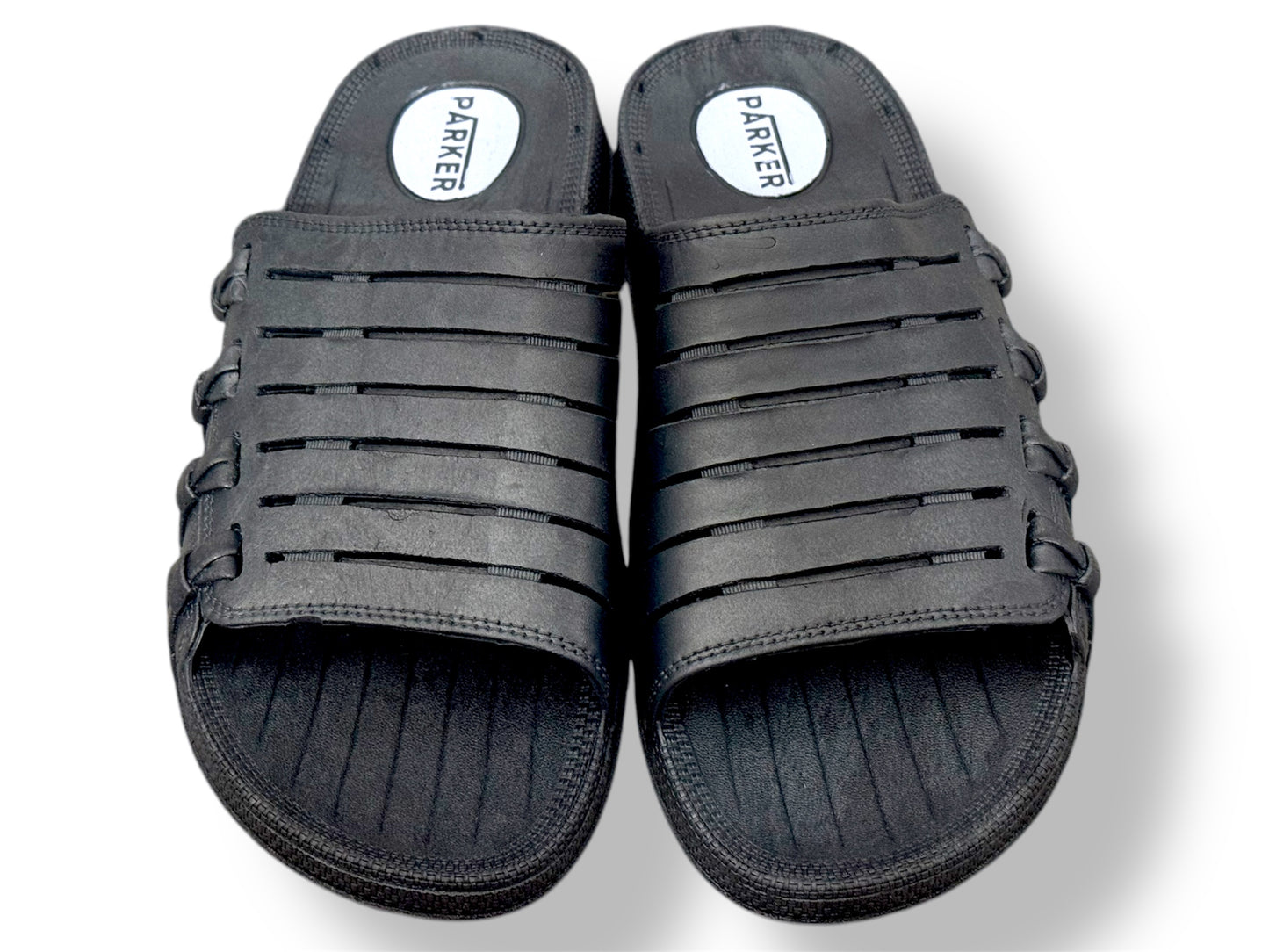 Stripped Rubber Sandals/Slippers Shoes - Waterproof - Soft And Comfortable - Beige Color - P506